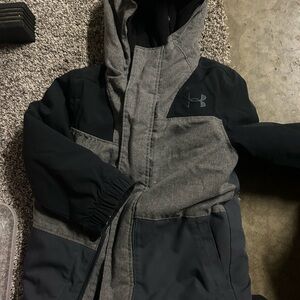 Under Armour Kids' Charcoal and Black Puffer Jacket